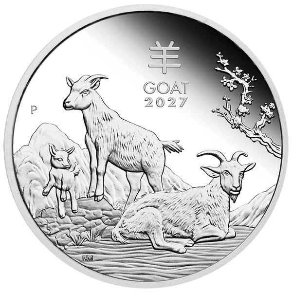 2027 Year of the Goat 1oz Silver Proof Coin