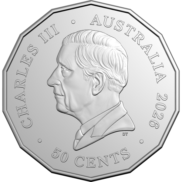 2026 Koala Series 50c Uncirculated Coin on Card