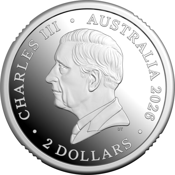 2026 Dawn Service $2 'C' Mintmark Coloured Silver Proof Coin