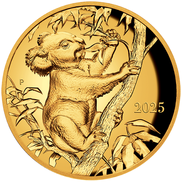 2025 Beth Zaiken Collection The Koala 1oz Gold Proof Ultra High Relief Coin