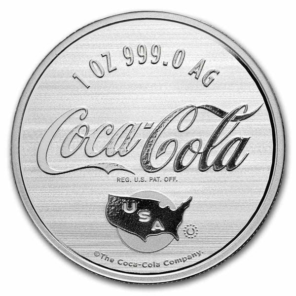 Coca-Cola USA 1oz Coloured Proof Round
