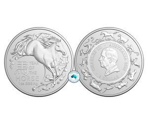 2026 Lunar Year of the Horse 1oz Silver Coin in Capsule (RAM)