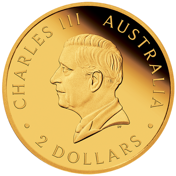 2026 Mini Roo 0.5g Gold $2 Proof Coin on Card