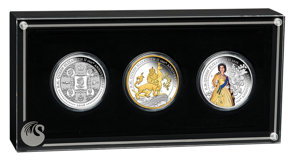2026 Queen Elizabeth II 100th Birthday 1oz Fine Silver 3-Coin Proof Coin
