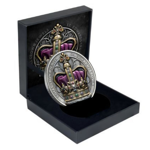 2026 Royal Crown Jewels - St Edwards Crown 2oz Silver Ultra High Relief Coin