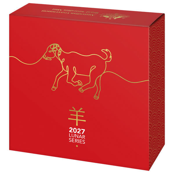 2026 Year of the Goat $5 Domed Fine Silver Proof Coin