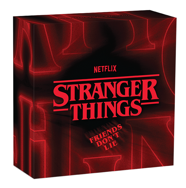 2026 Stranger Things 'Friends Don't Lie' 1oz Silver Coloured Coin