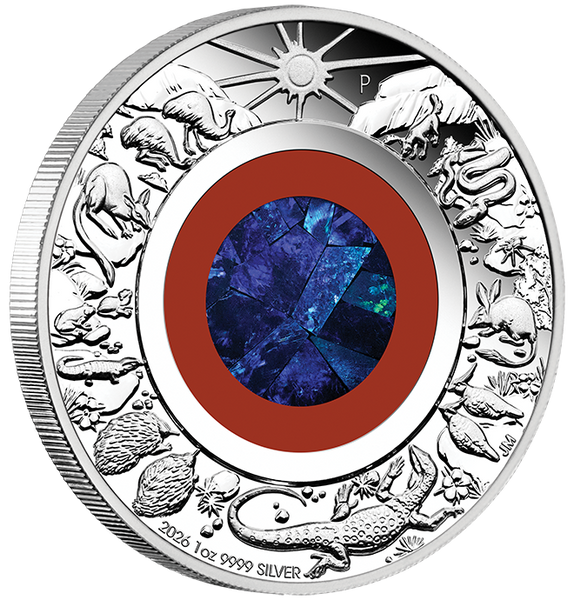 2026 Wonders of Australia 'The Outback' 1oz Silver Proof Opal Coin