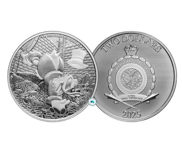 2025 Scrooge McDuck 1oz Silver Coin