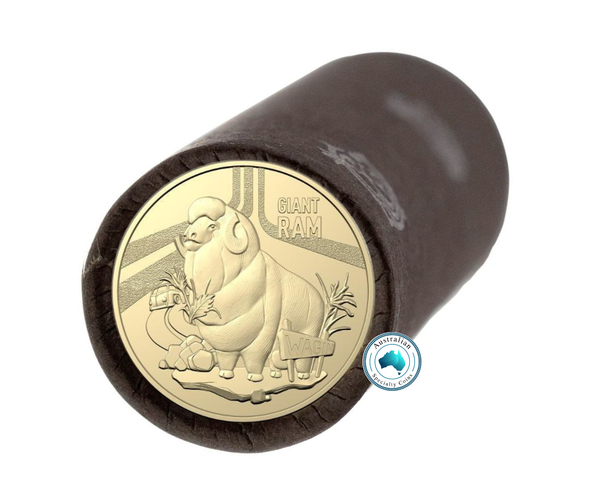 2023 Aussie Big Things 'Giant Ram' $1 Cotton & Co Roll -Includes Protective Tube