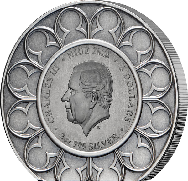 2026 Royal Crown Jewels - St Edwards Crown 2oz Silver Ultra High Relief Coin