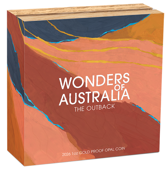 2026 Wonders of Australia 'The Outback' 1oz Silver Proof Opal Coin