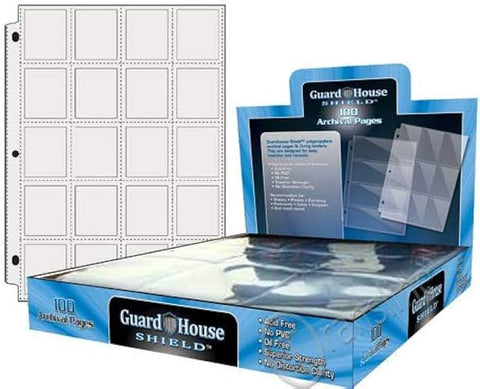 Guardhouse Pages for 2x2 Holders, Single Sheet