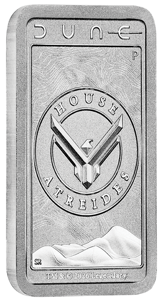 2026 Dune 'House Atreides' 10g Silver Minted Bar