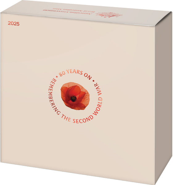 2025 Remembrance Day '80th Anniversary WWII - Poppy Wreath' $2 'C' Mintmark Silver Proof Coin