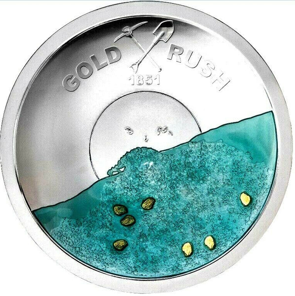2021 Gold Rush 170th Anniversary Pan-Shaped Silver Coin