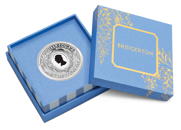 2026 Bridgerton - Lady Whistledown 1oz Silver Proof Coloured Coin