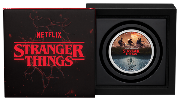 2026 Stranger Things 'Upside Down' 1oz Silver Coloured Coin