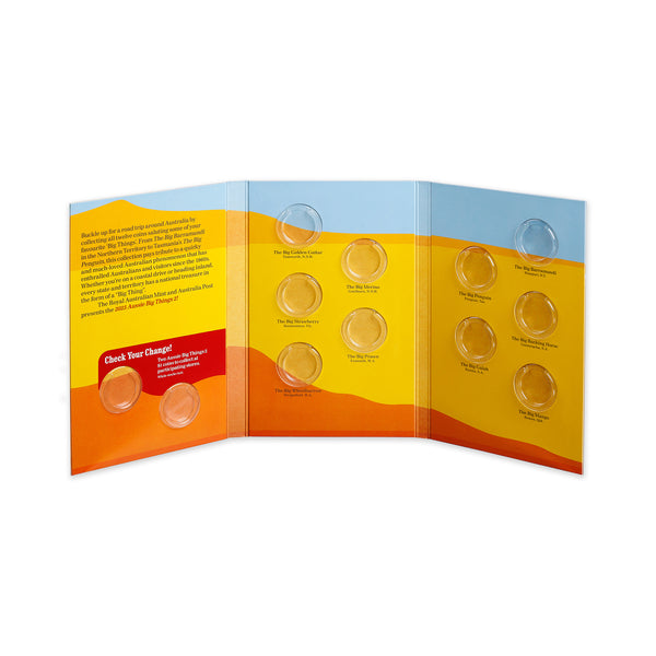 Aussie Big Things 2 - Display Folder and 10 Coin Tube Set