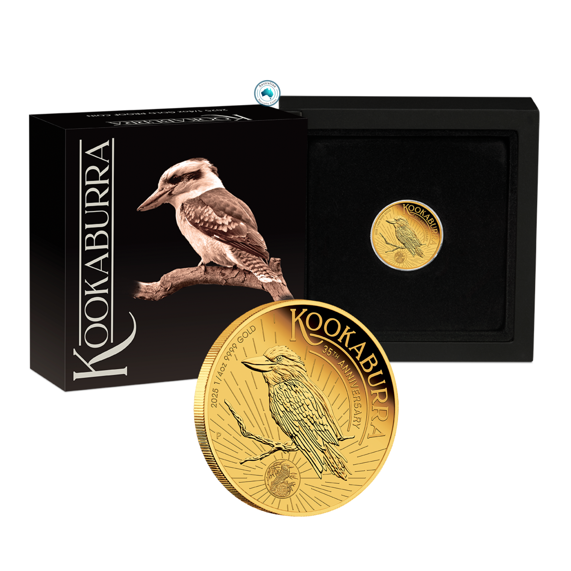 2025 Australian Kookaburra 1/4oz Gold Proof Coin