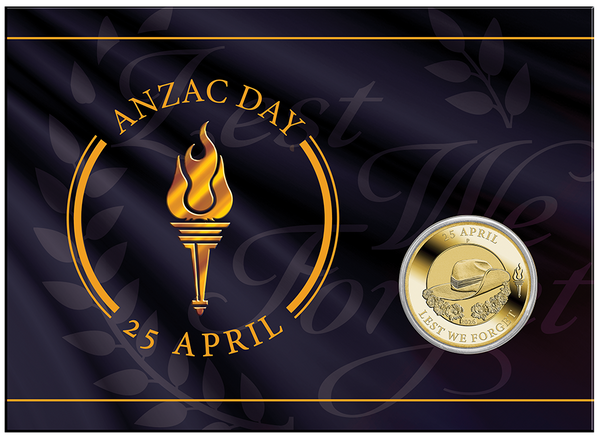2026 Anzac Day Lest We Forget $1 AlBr Uncirculated Coin