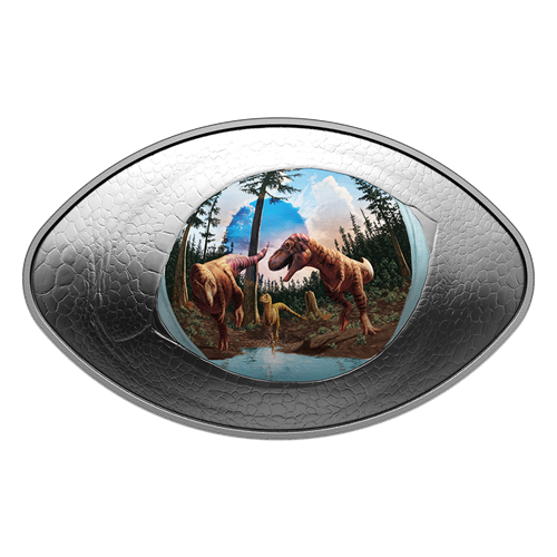 2025 Royal Canadian Mint 'Dinosaur Eye' 1oz Fine Silver Coloured Coin