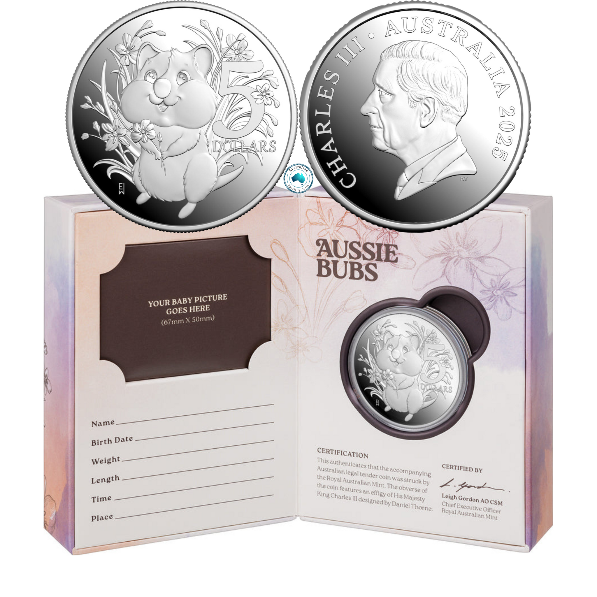 2025 Aussie Bubs 1oz Fine Silver Proof Coin
