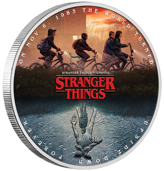 2026 Stranger Things 'Upside Down' 1oz Silver Coloured Coin