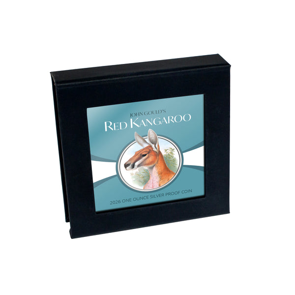 2026 Red Kangaroo 1oz Coloured Silver Proof Coin