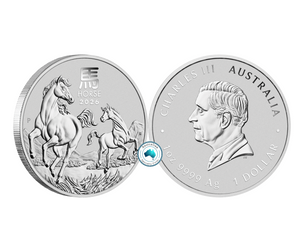 2026 Lunar Year of the Horse 1oz Silver Coin in Capsule (Perth Mint)