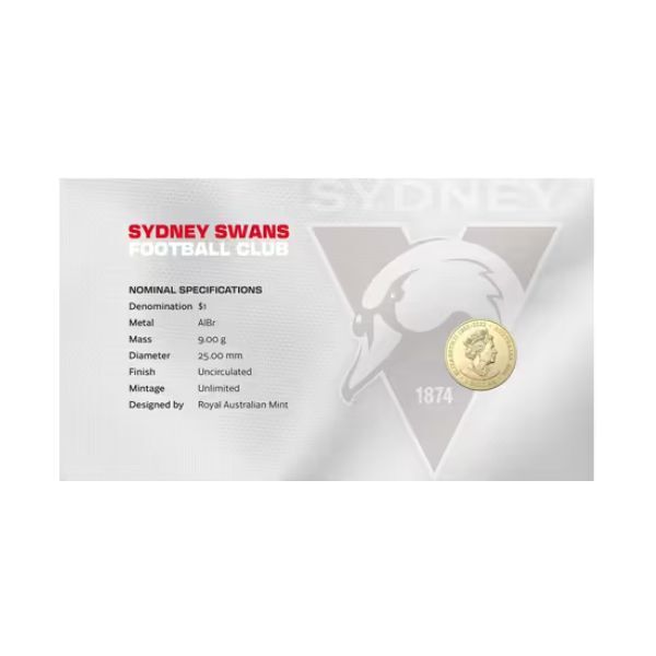 2024 Sydney Swans Football Club $1 Limited Edition PNC