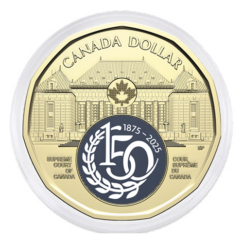 2025 Surpreme Court of Canada 150th Anniversary $1 Special Wrap Roll Box Set