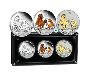 2026 Australian Lunar Series III Year of the Horse 1oz Silver Trio