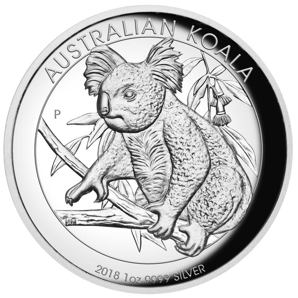 2018 Australian Koala 1oz High Relief Silver Proof Coin