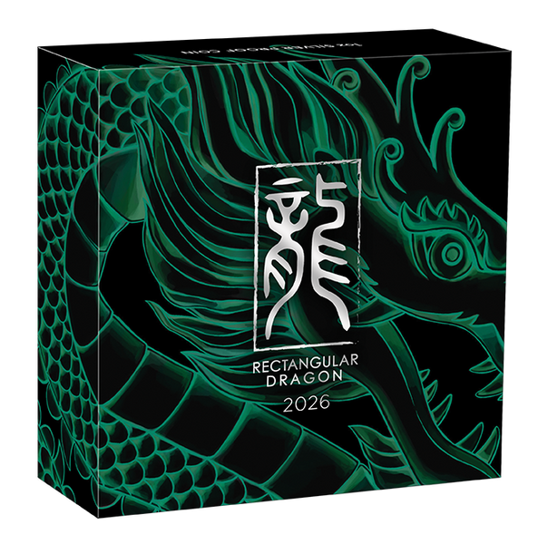2026 Dragon $1 Rectangular Silver Proof Coin