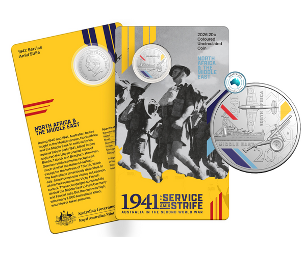 2026 Service Amid Strife 3-Coin Coloured Uncirculated Carded Set