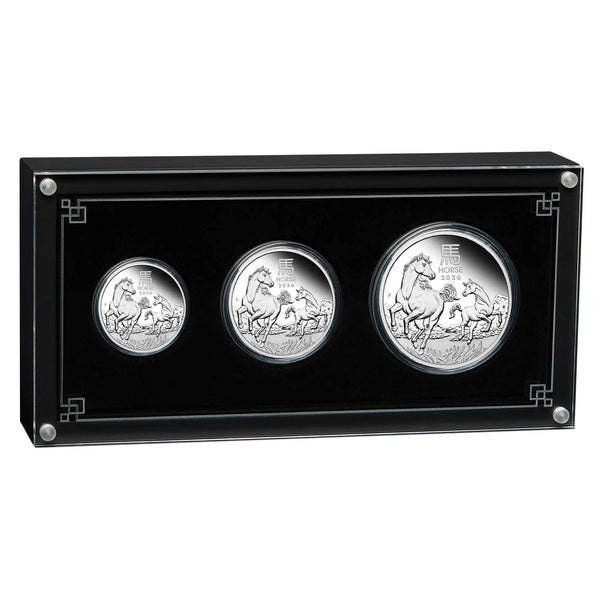 2026 Australian Lunar Series III Year of the Horse Silver Coin Trio