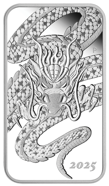 2025 Dragon $1 Rectangular Silver Proof Coin
