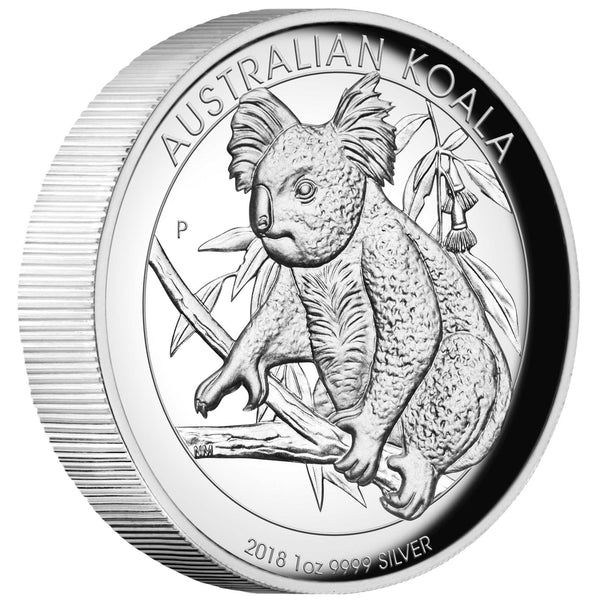 2018 Australian Koala 1oz High Relief Silver Proof Coin