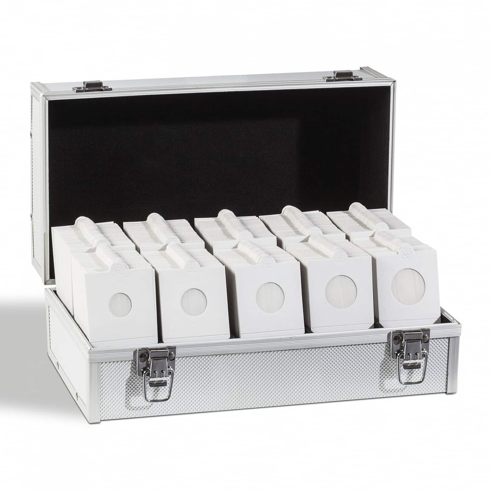 Assorted Coin Holders Bulk Pack of 1,000, Self-Adhesive, Each 100 x Ø 17.5-39.5mm, Includes Case