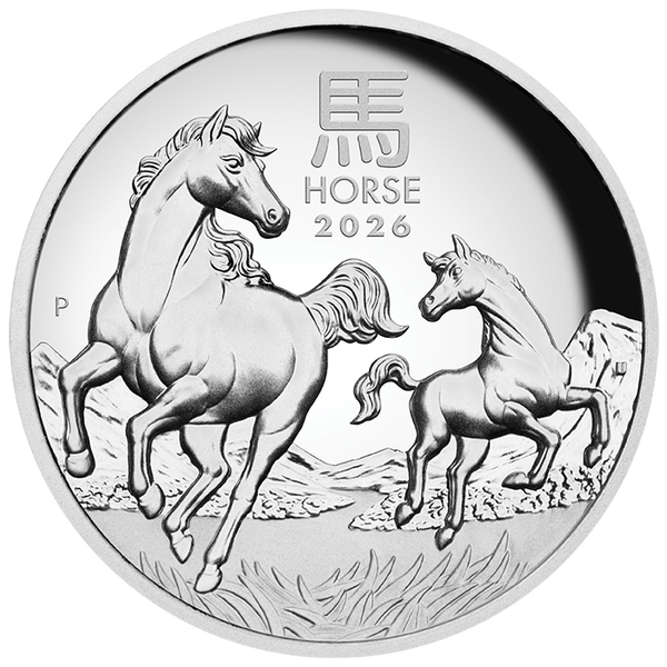 2026 Year of the Horse 1oz Silver Proof High Relief Coin