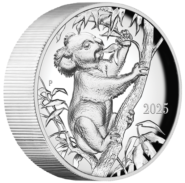 2025 Beth Zaiken Collection The Koala 10oz Silver Proof 
Ultra High Relief Coin