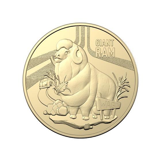 2023 Aussie Big Things 'Giant Ram' $1 Cotton & Co Roll -Includes Protective Tube