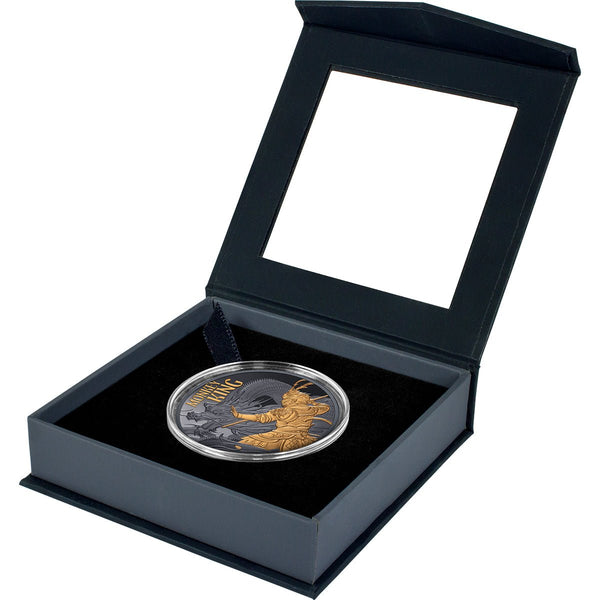 2026 Monkey King $1 Gold-plated 1oz Silver Black Proof Coin