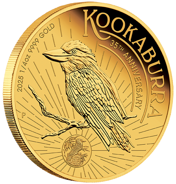 2025 Australian Kookaburra 1/4oz Gold Proof Coin