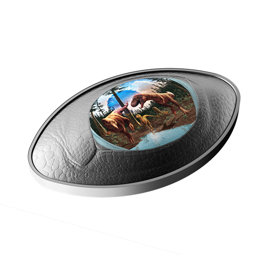 2025 Royal Canadian Mint 'Dinosaur Eye' 1oz Fine Silver Coloured Coin