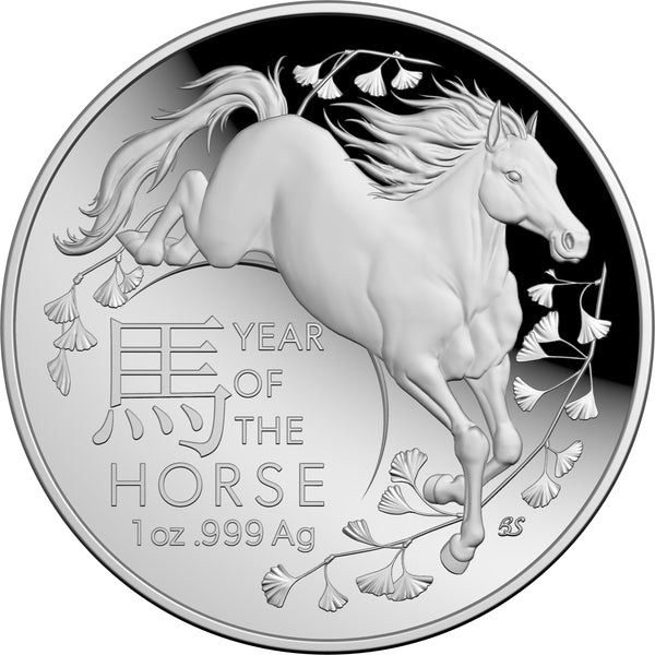 2026 Year of the Horse $5 Domed Fine Silver Proof Coin