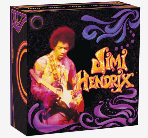 2025 Jimi Hendrix 1oz Silver Proof Coloured Coin