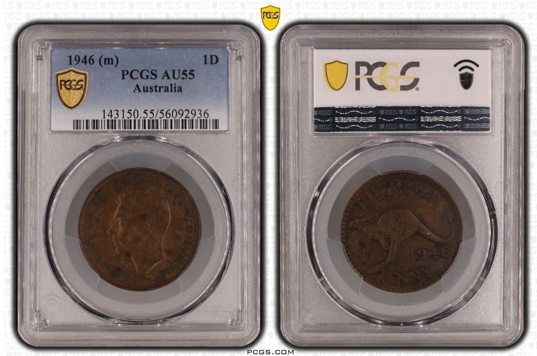 1946 Australia 1D Penny AU55