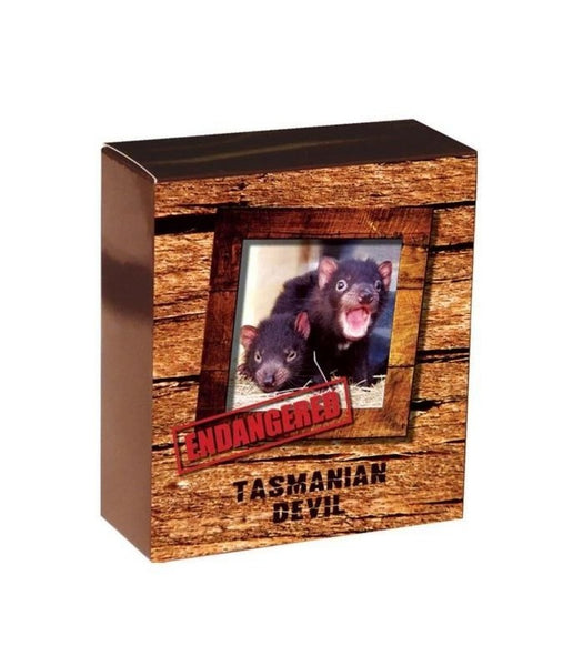 2013 Endangered Species 'Tasmanian Devil' 1oz Silver Coloured Proof Coin